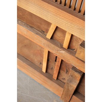 総欅 格子蔵戸　W0189 