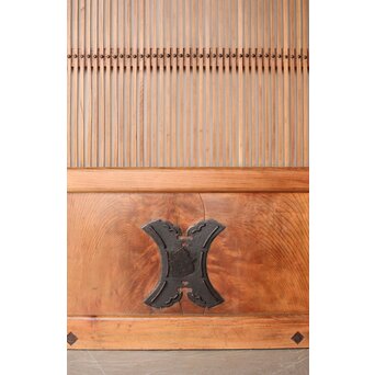 総欅 格子蔵戸　W0189 