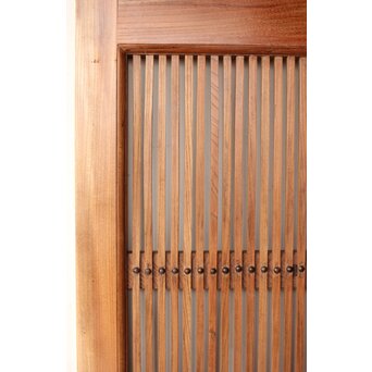 総欅 格子蔵戸　W0189 