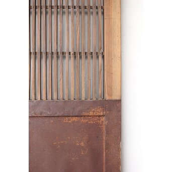 鉄板腰板 格子蔵戸　W0190 