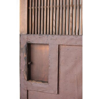 鉄板腰板 格子蔵戸　W0190 