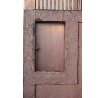 鉄板腰板 格子蔵戸　W0190 