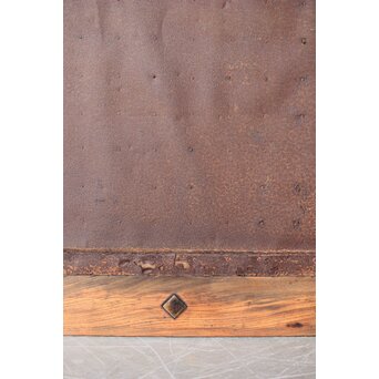 鉄板腰板 格子蔵戸　W0190 