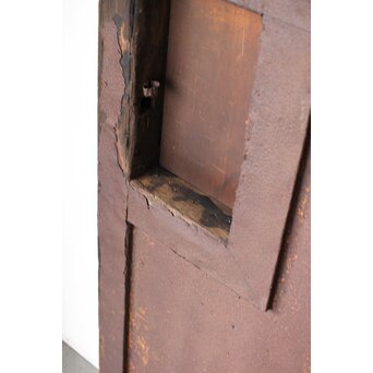 鉄板腰板 格子蔵戸　W0190 