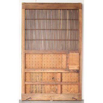 鉄板腰板 格子蔵戸　W0190 ウラ