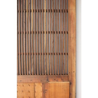 鉄板腰板 格子蔵戸　W0190 