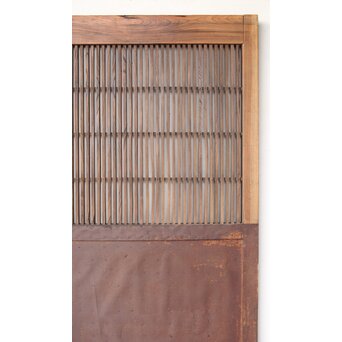 鉄板腰板 格子蔵戸　W0190 