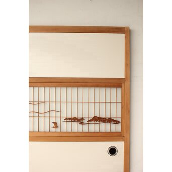 三保の松原 組子襖戸 4枚1組　F277 