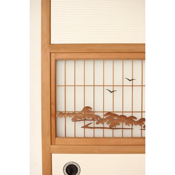 三保の松原 組子襖戸 4枚1組　F277 