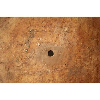 出雲焼 楽山窯 九代長岡空味 十代長岡空處 合作 六角飴釉鉢　P530 