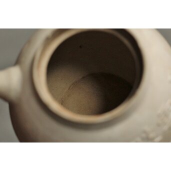 倣 青木木米 白泥眠雲跂石銘 急須 真清水蔵六 識箱　P532 