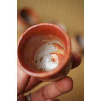 北大路魯山人 志野グイ呑 五　P533 