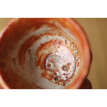 北大路魯山人 志野グイ呑 五　P533 