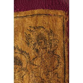 室町時代 高野裂 五大力吼菩薩像 木版　Z622 