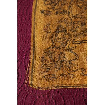 室町時代 高野裂 五大力吼菩薩像 木版　Z622 