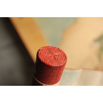 友禅染【布袋唐子図】染絵 染掛軸　Z623 