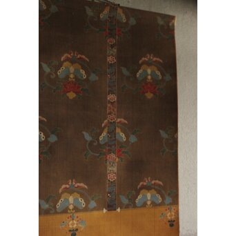 友禅染【布袋唐子図】染絵 染掛軸　Z623 