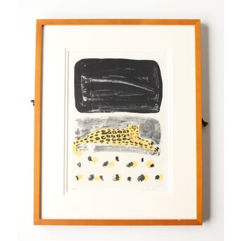 香月泰男 リトグラフ『動物シリーズ石版画集II』ジャガー　Z624