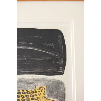 香月泰男 リトグラフ『動物シリーズ石版画集II』ジャガー　Z624 