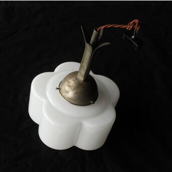 梅型 乳白色電笠　A497