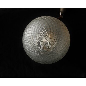 大型 オーバル 切子照明　A498