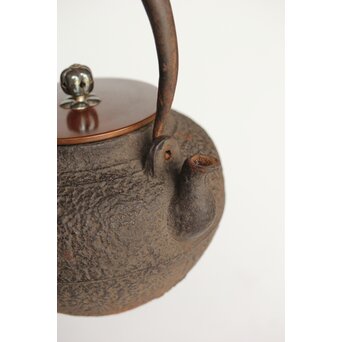 金喜堂 浄味作 白肌鉄瓶 共箱　M452 