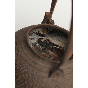 金喜堂 浄味作 白肌鉄瓶 共箱　M452 