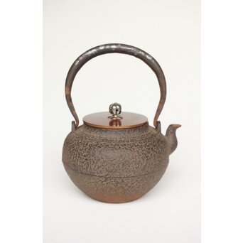 金喜堂 浄味作 白肌鉄瓶 共箱　M452 