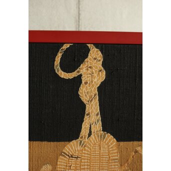 芹沢銈介 型染 ばんどり図屏風　Z626 