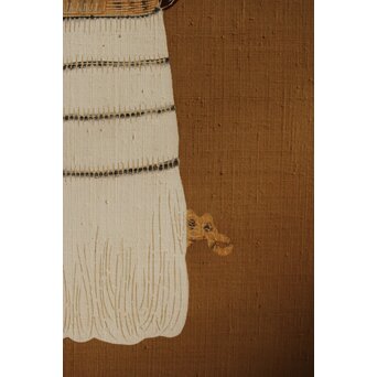 芹沢銈介 型染 ばんどり図屏風　Z626 