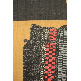 芹沢銈介 型染 ばんどり図屏風　Z626 