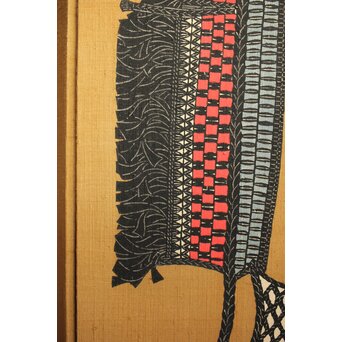 芹沢銈介 型染 ばんどり図屏風　Z626 