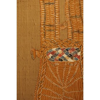 芹沢銈介 型染 ばんどり図屏風　Z626 