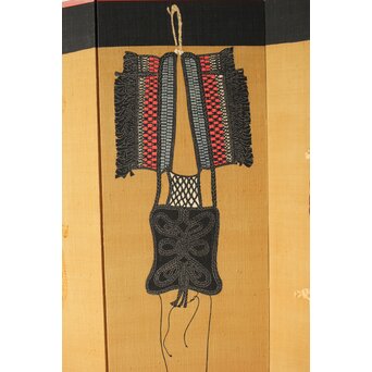 芹沢銈介 型染 ばんどり図屏風　Z626 