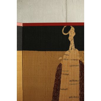 芹沢銈介 型染 ばんどり図屏風　Z626 
