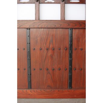 総欅 乳白色アクリル板仕様 飴色蔵戸　W0192Y 