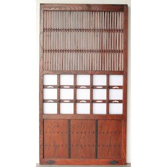 総欅 乳白色アクリル板仕様 飴色蔵戸　W0192Y