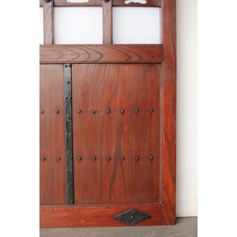 総欅 乳白色アクリル板仕様 飴色蔵戸　W0192Y 