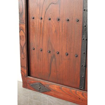 総欅 乳白色アクリル板仕様 飴色蔵戸　W0192Y 