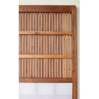 総欅 乳白色アクリル板仕様 飴色蔵戸　W0192Y 