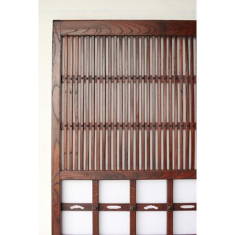 総欅 乳白色アクリル板仕様 飴色蔵戸　W0192Y 