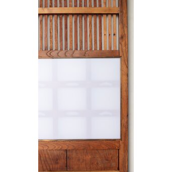 総欅 乳白色アクリル板仕様 飴色蔵戸　W0192Y 