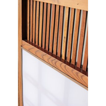 総欅 乳白色アクリル板仕様 飴色蔵戸　W0192Y 