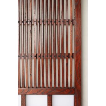 総欅 乳白色アクリル板仕様 飴色蔵戸　W0192Y 