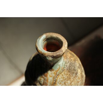 熊野九郎右衛門 熊志乃 汲古 徳利 共箱 おまけのぐい呑み付き　P540 