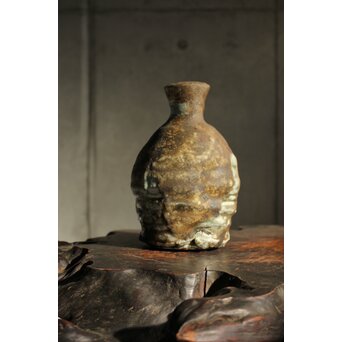 熊野九郎右衛門 熊志乃 汲古 徳利 共箱 おまけのぐい呑み付き　P540 