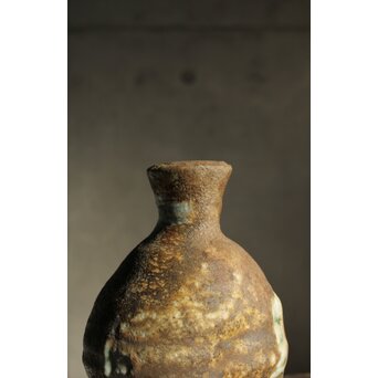 熊野九郎右衛門 熊志乃 汲古 徳利 共箱 おまけのぐい呑み付き　P540 