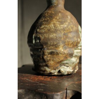 熊野九郎右衛門 熊志乃 汲古 徳利 共箱 おまけのぐい呑み付き　P540 