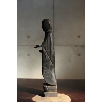 木彫 地蔵菩薩像 民間仏　X585 