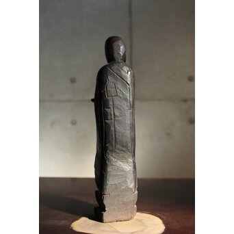 木彫 地蔵菩薩像 民間仏　X585 